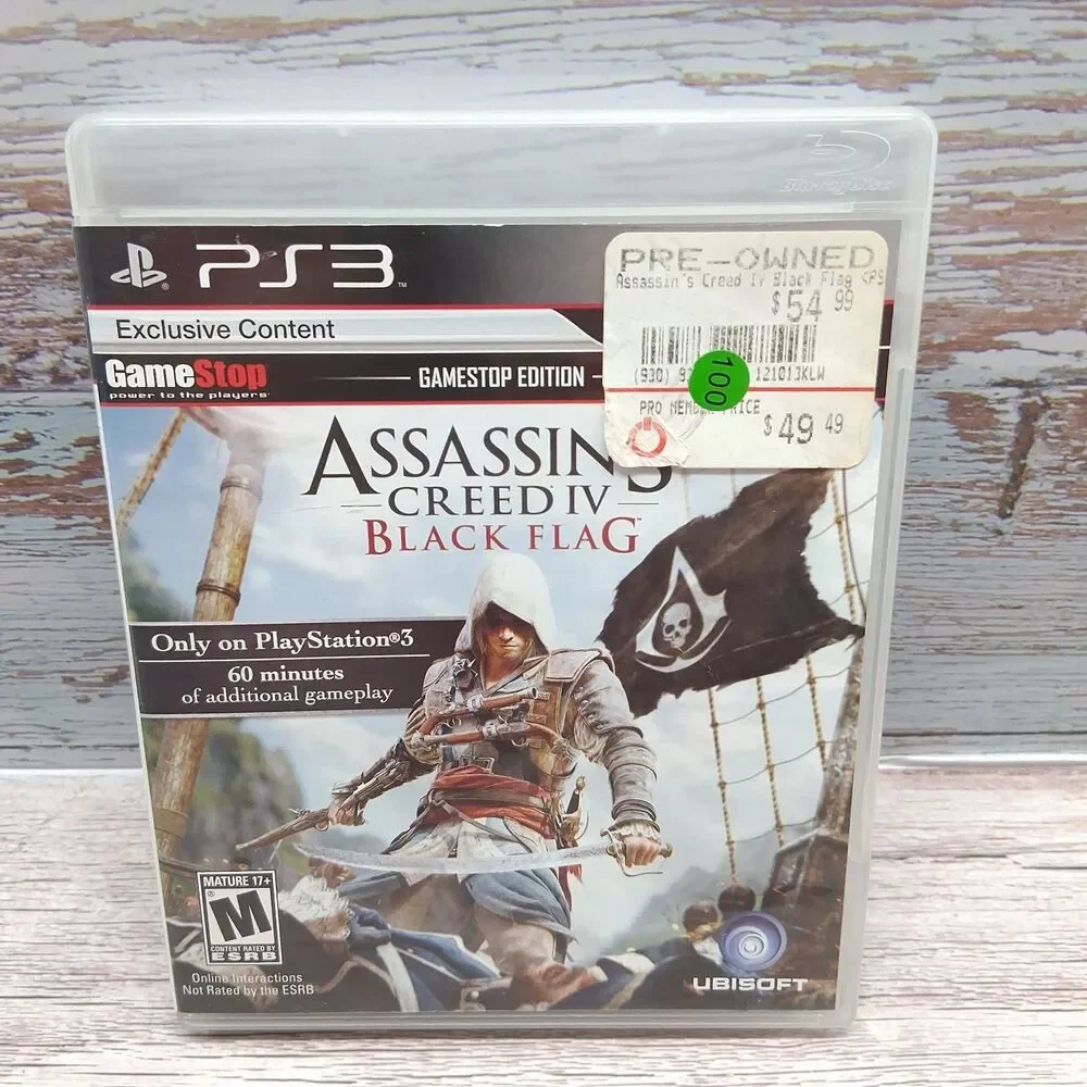 Lot of 3 PlayStation 3 Assassins Creed Games (IV Black Flag - III - Revelation)